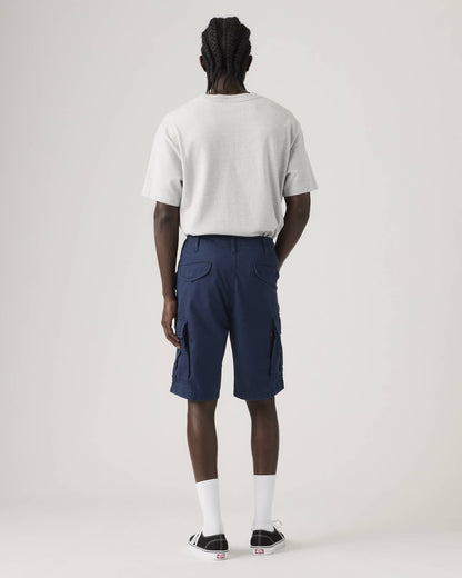 Bermuda cargo uomo Levi's Carrier in tela blu lightweight