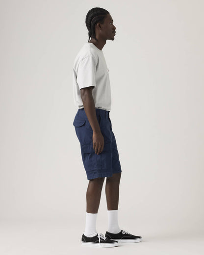 Bermuda cargo uomo Levi's Carrier in tela blu lightweight