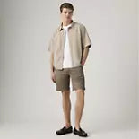 Men's Levi's XX Chino lightweight cotton and linen Bermuda shorts in brown