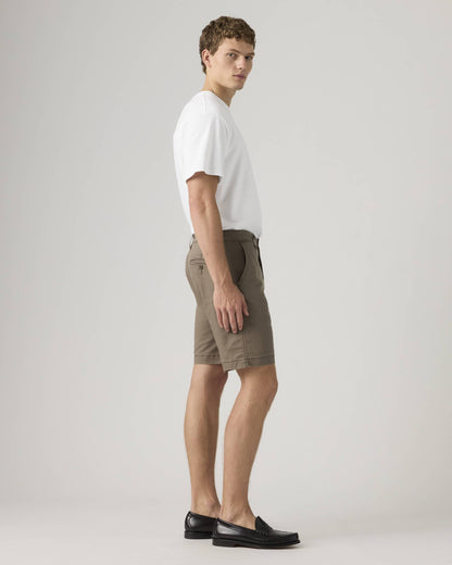 Men's Levi's XX Chino lightweight cotton and linen Bermuda shorts in brown