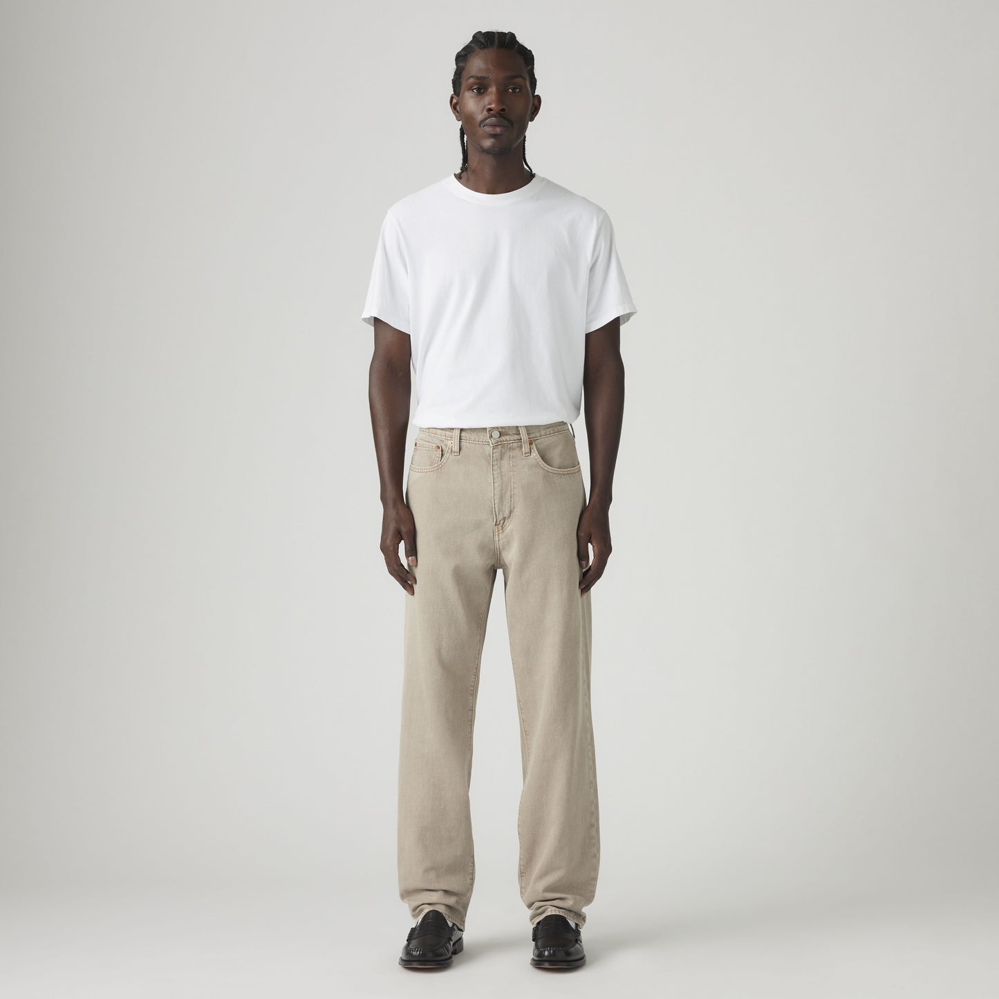 LEVI'S Jeans uomo Levi’s jeans uomo 568™ Dritti Larghi Linen+ Denim - Beige - 290370084