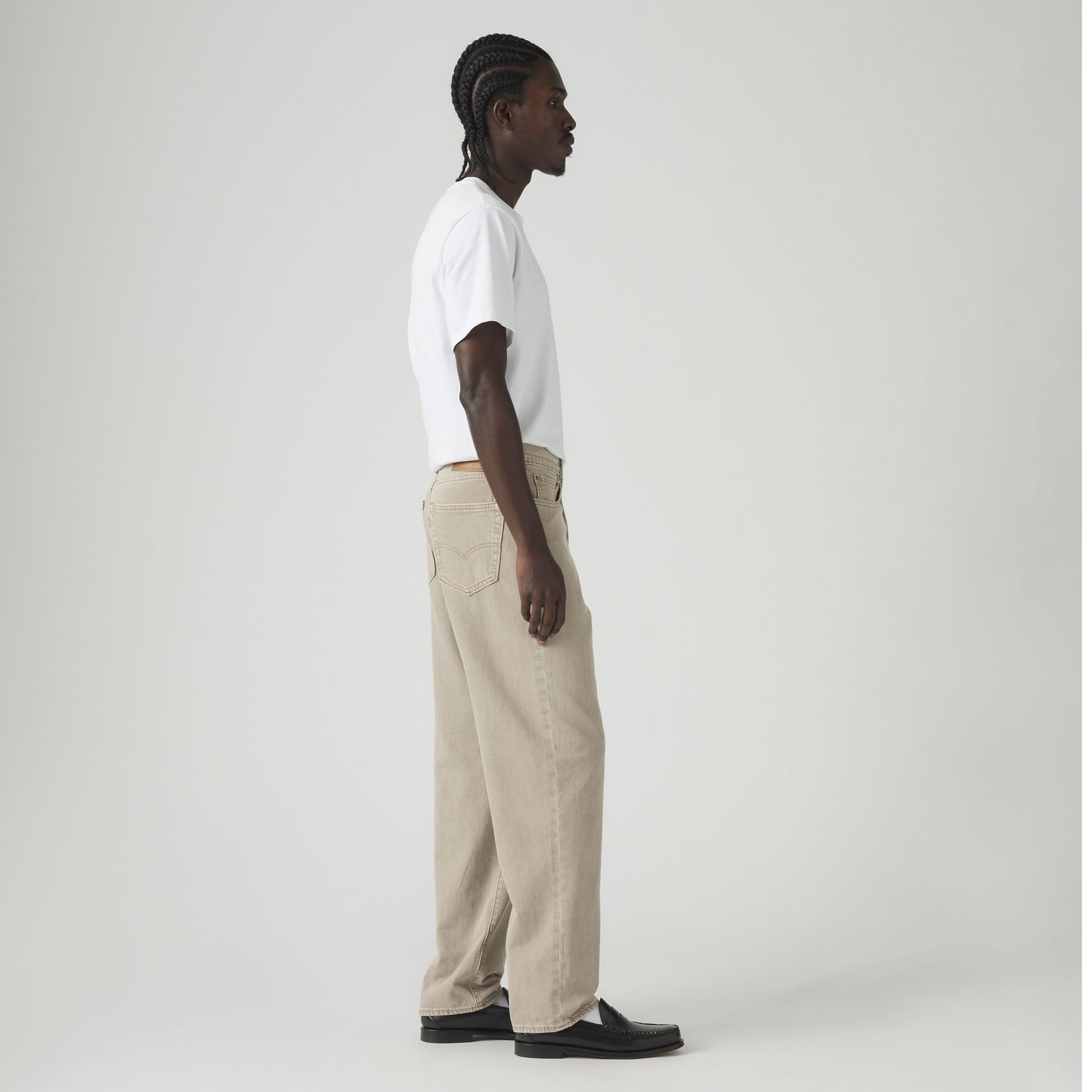 LEVI'S Jeans uomo Levi’s jeans uomo 568™ Dritti Larghi Linen+ Denim - Beige - 290370084