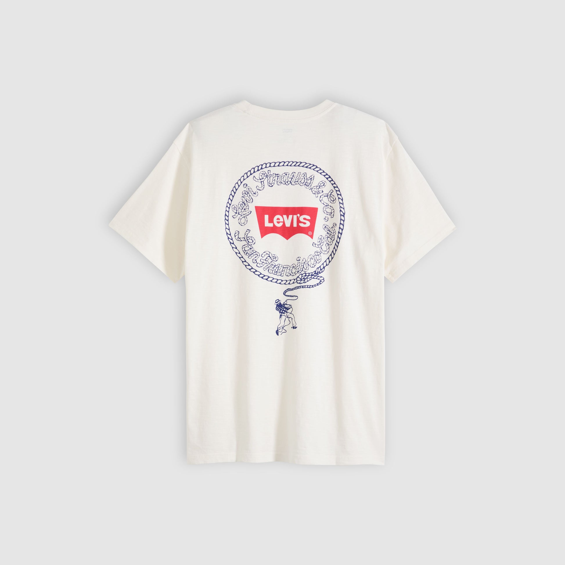 t-shirt Levi’s uomo relaxed fit bianca vista posteriore