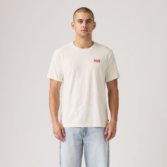 Levi's T-shirt Uomo Relaxed Fit Bianca con Stampa Logo Cotone 161432451