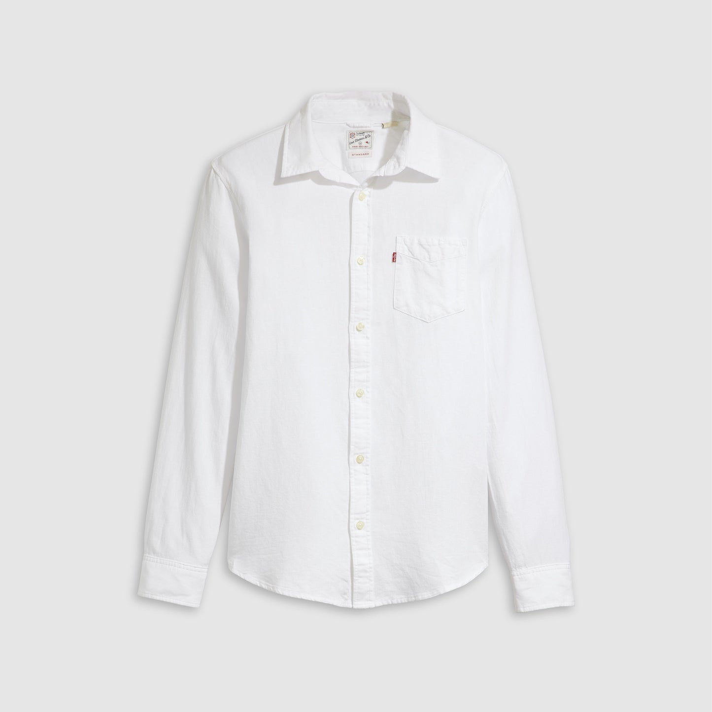 Camicia Levi’s Sunset Bright White Plus vista frontale