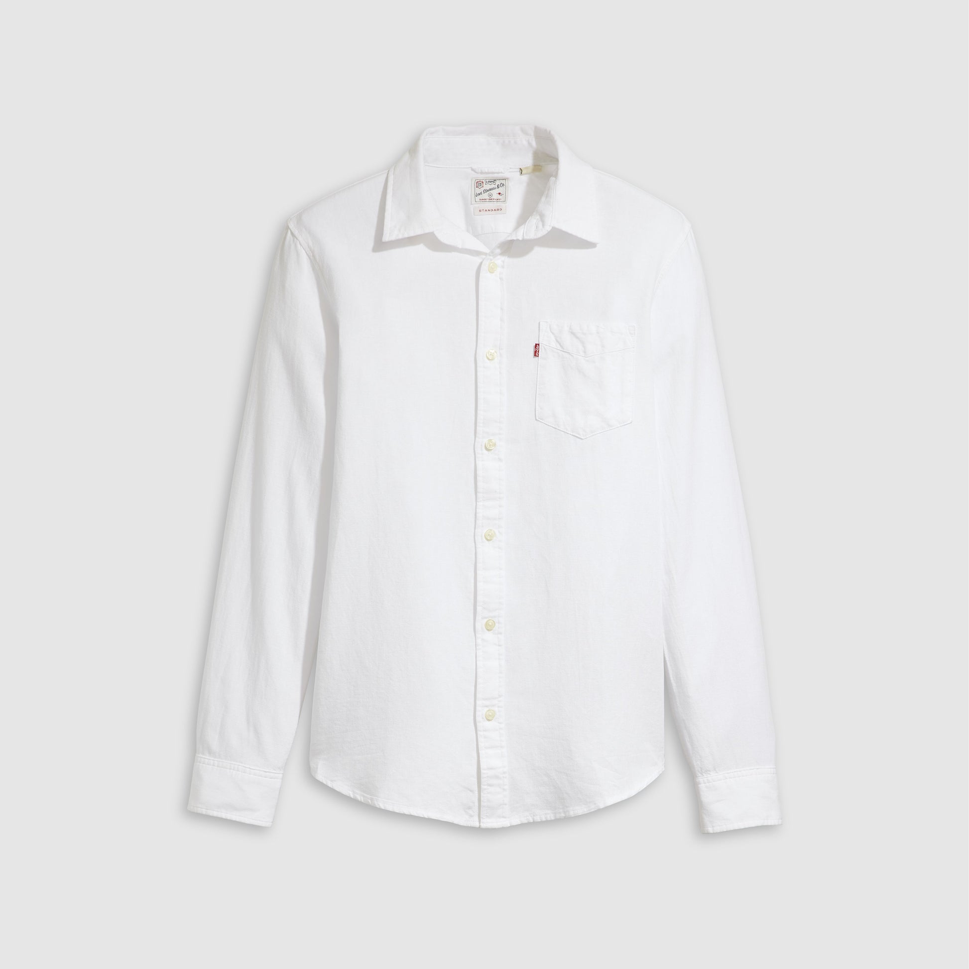 Camicia Levi’s Sunset Bright White Plus vista frontale