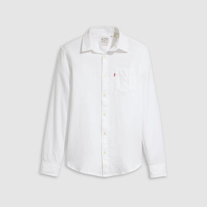 Camicia Levi’s Sunset Bright White Plus vista frontale
