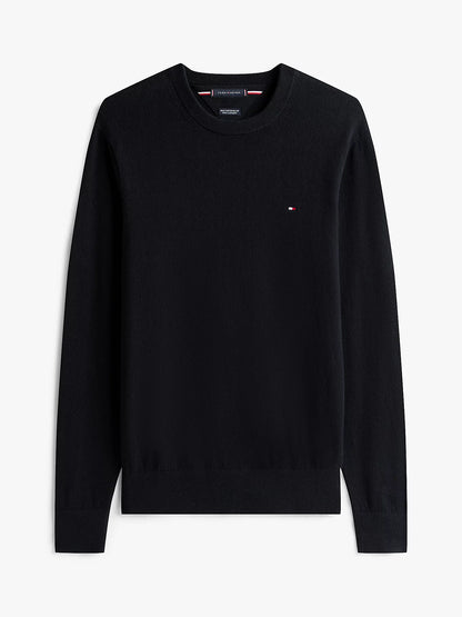 Tommy Hilfiger Maglia uomo Pullover con cashmere e logo MW0MW28046BDS - immagine 5