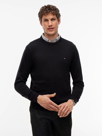 Tommy Hilfiger Maglia uomo Pullover con cashmere e logo MW0MW28046BDS - immagine 4