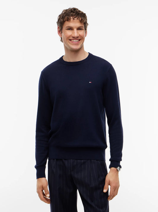 Tommy Hilfiger Maglia uomo Pullover con cashmere e logo MW0MW28046DW5