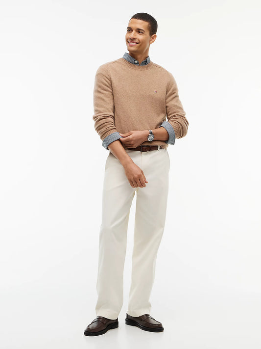 Tommy Hilfiger maglia uomo Pullover in pura lana d'agnello con logo MW0MW36535RFG