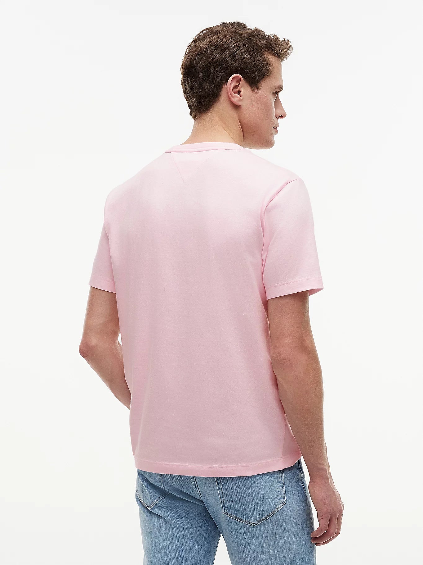 tommy hilfiger t shirt uomo rosa vista posteriore