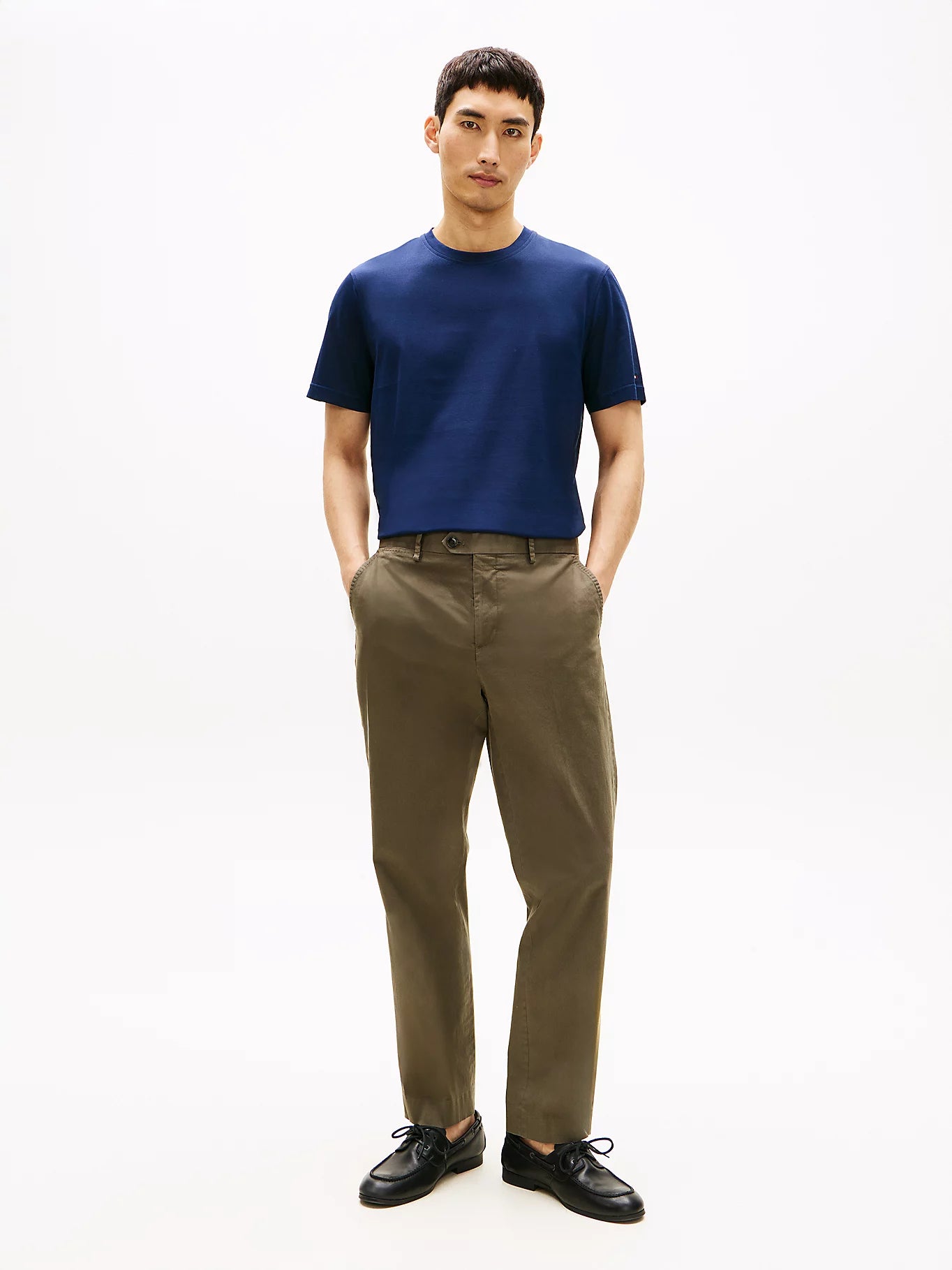 tommy hilfiger t-shirt uomo blu outfit completo