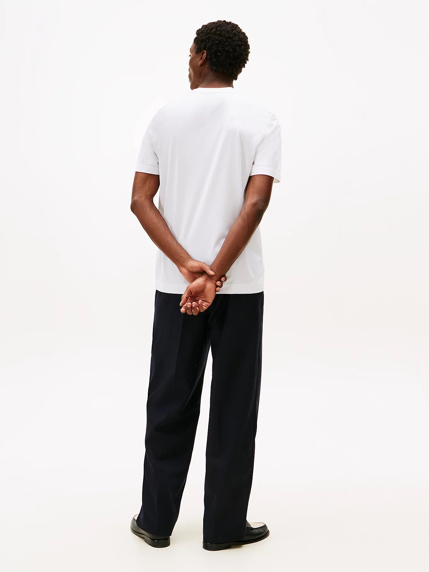 tommy hilfiger t shirt uomo bianca vista posteriore