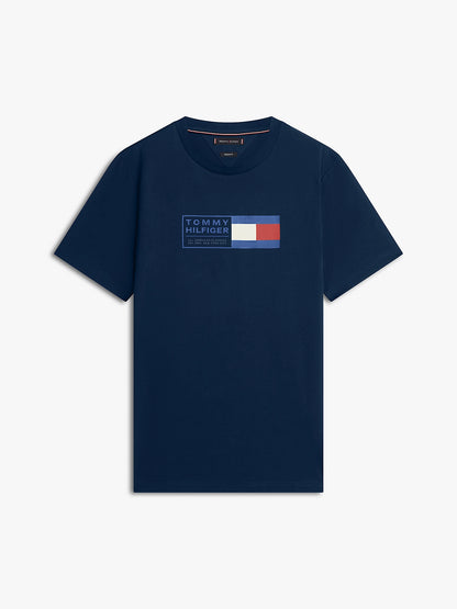 tommy hilfiger t shirt uomo blu prodotto isolato