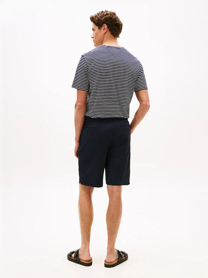Bermuda uomo Tommy Hilfiger Dover Performance blu in nylon stretch MW0MW42724DW5