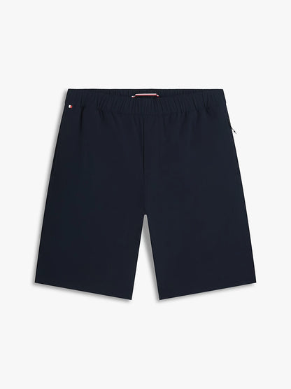 Bermuda uomo Tommy Hilfiger Dover Performance blu in nylon stretch MW0MW42724DW5