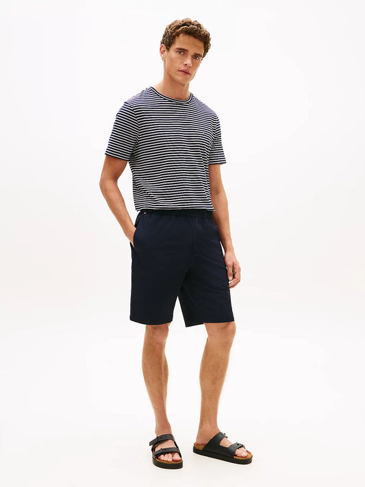 Bermuda uomo Tommy Hilfiger Dover Performance blu in nylon stretch MW0MW42724DW5