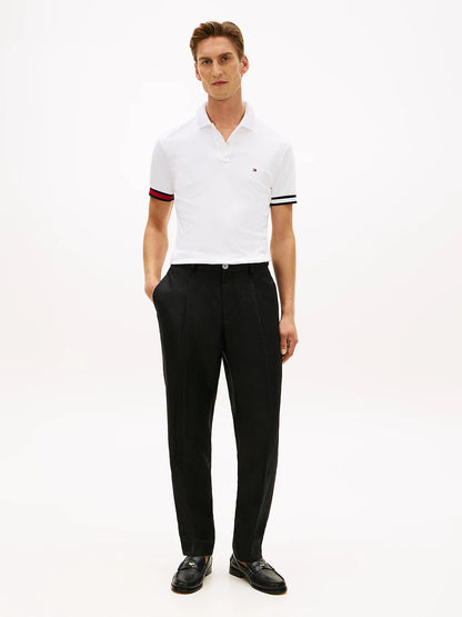 tommy hilfiger polo uomo bianca outfit completo modello