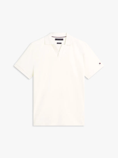 polo Tommy Hilfiger interlock dettaglio colletto tramato