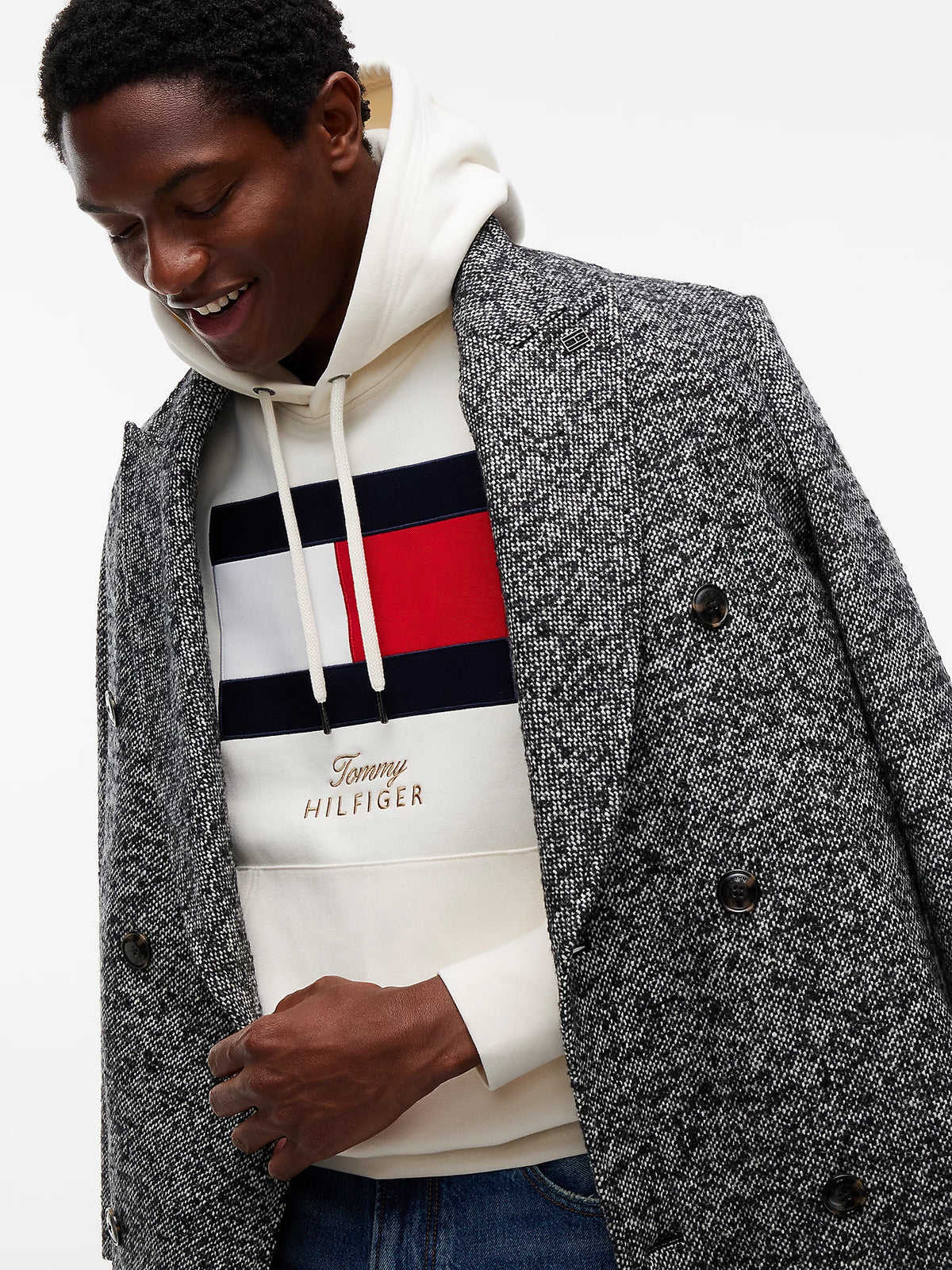 Tommy Hilfiger Felpa uomo in tessuto spazzolato con bandiera MW0MW45189Z00 - immagine 4