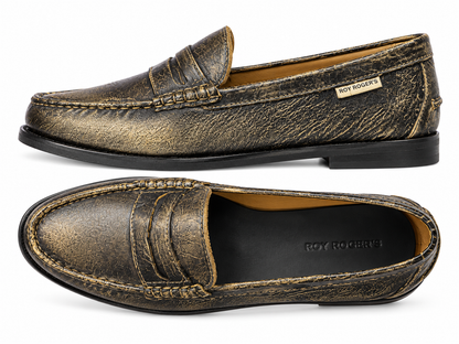 Roy Roger's scarpe donna Penny Loapher OLD GLORY Worn leather ROG0107CV42XXXX C0020