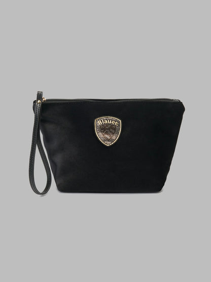 Blauer Borsa pochette donna velvet polyester clutch F6DEBBY01/CLU BLACK