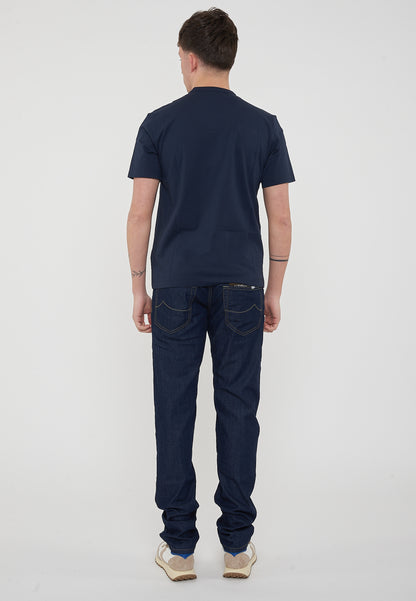 Blauer T-shirt Uomo Hallet – Manica Corta con Stampa Frontale e Logo