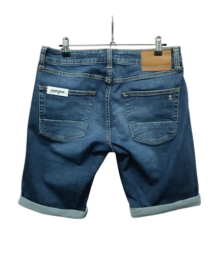 Uniform bermuda uomo Sunny comfort blue denim 11 oz regular fit retro