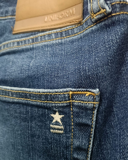 Dettaglio tasca posteriore blue denim Uniform Sunny