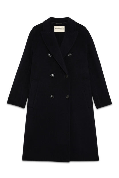 Roy Roger's giacche donna Coat Double Breast WOMAN Drap Merino wool.