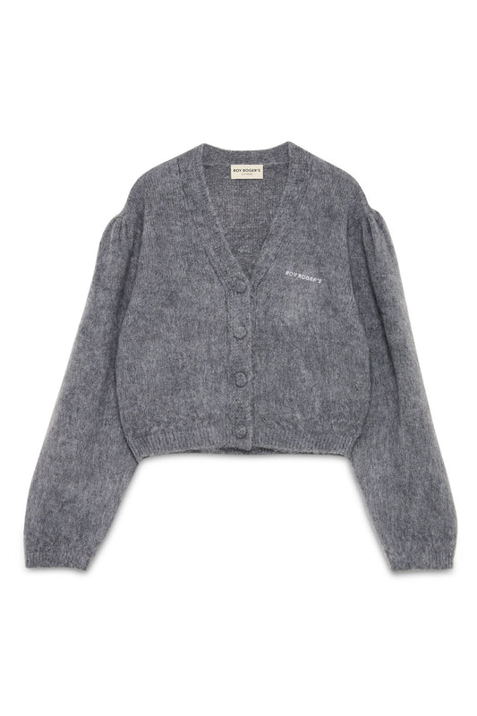 Roy Roger's maglia donna Fluffy crop cardigan WOMAN Fluffy yarn.