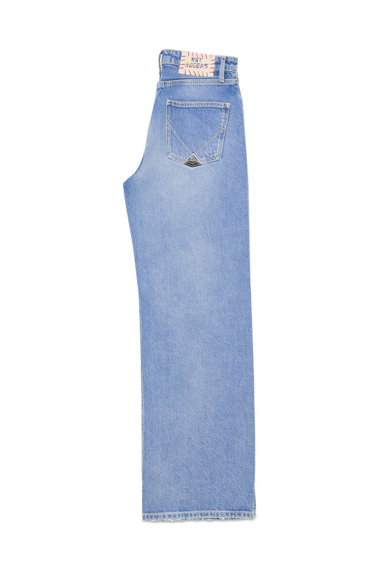 Roy Roger's x Jeans donna Super Wide OLD GLORY Denim Lyocell cotton Localito ROG0004CT313173 C0999