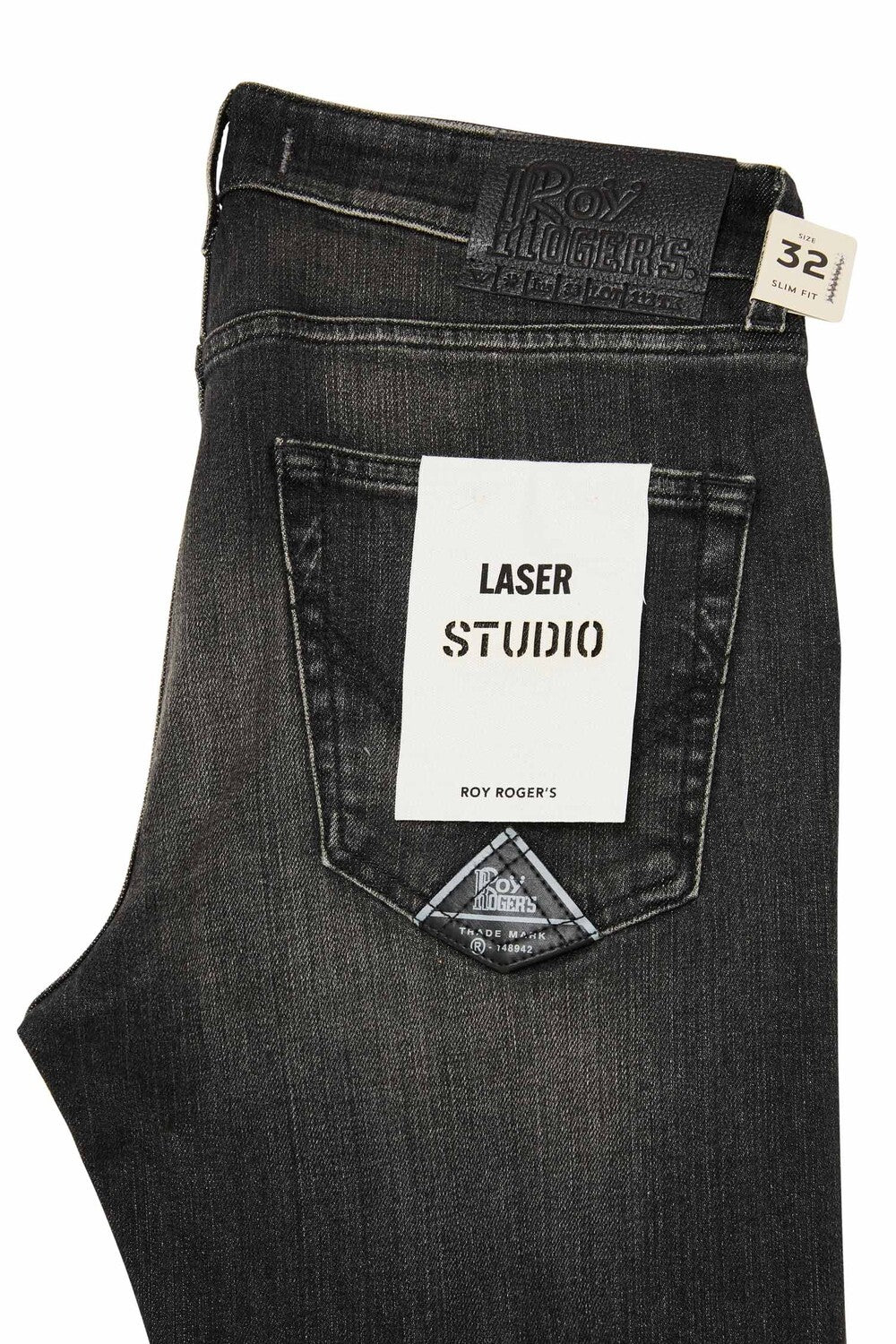 Roy Roger's JEANS uomo 517 MAN Denim black elast. Ferg