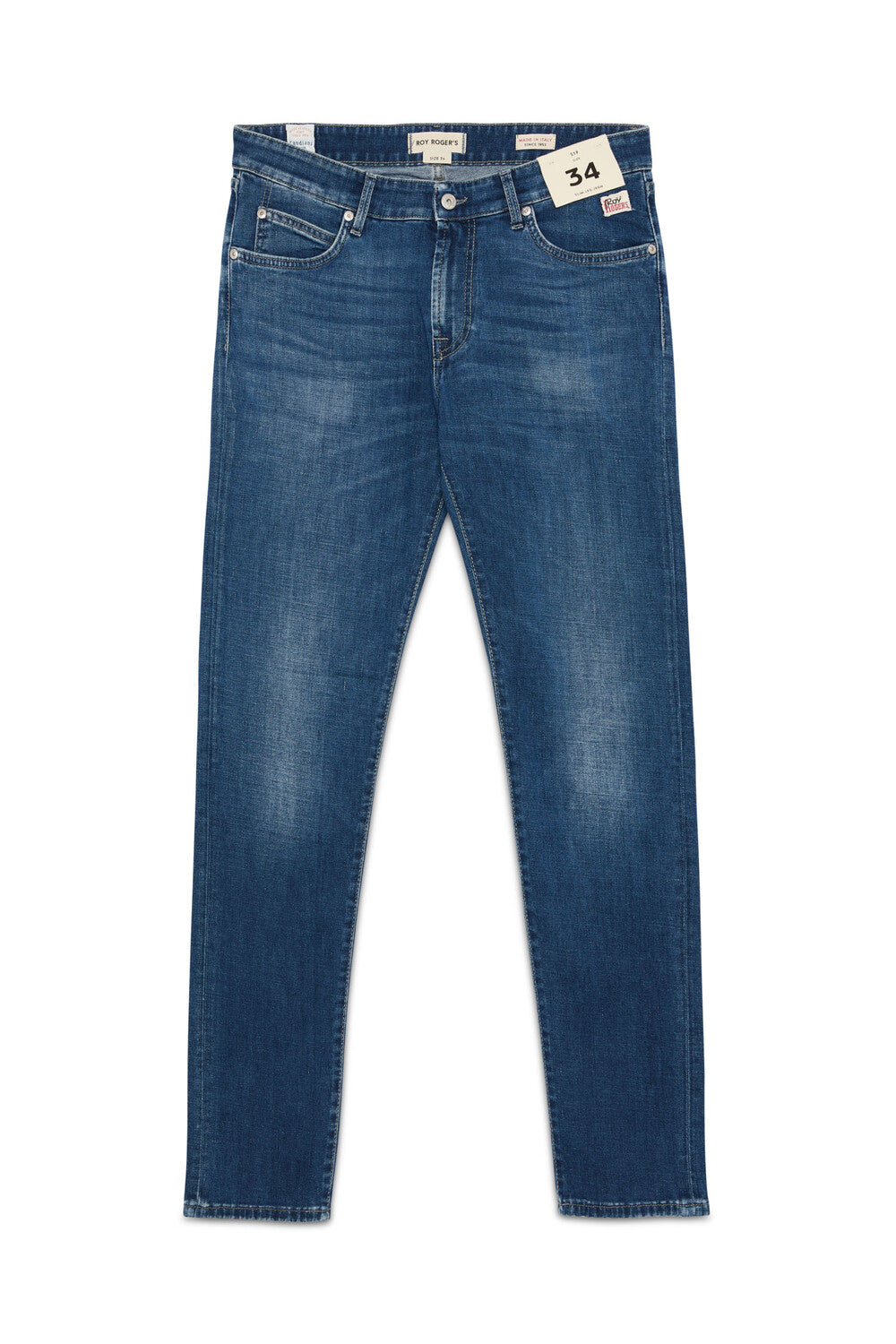 Jeans uomo Roy Roger’s 517 Travis denim blu vista frontale
