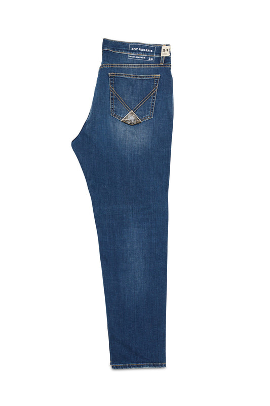 roy rogers jeans uomo dapper vista laterale denim stretch