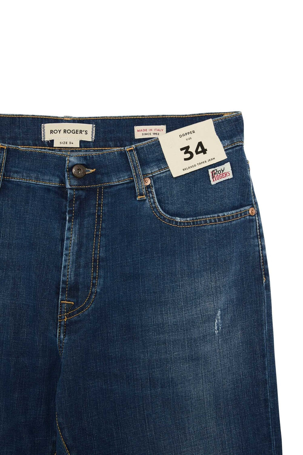 roy rogers jeans uomo denim blu modello dapper