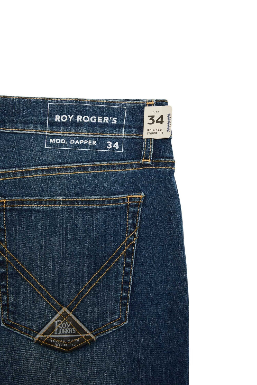 roy rogers jeans uomo dapper dettaglio tasca posteriore