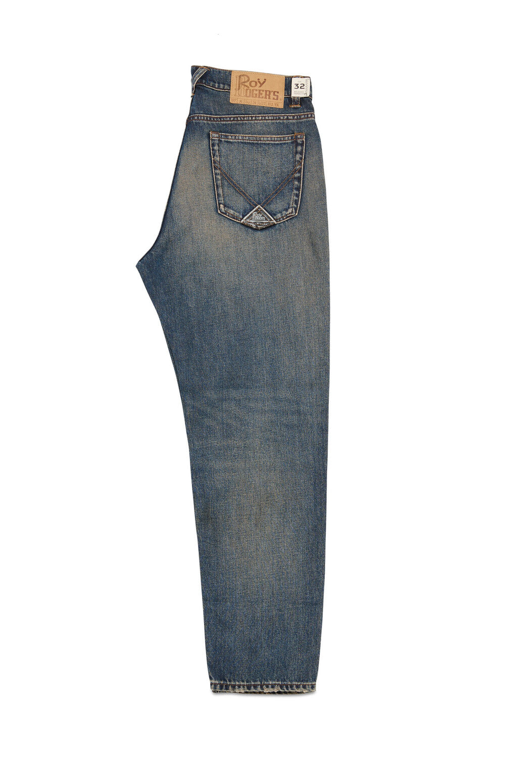 Roy Roger's JEANS uomo Dapper MAN Denim Elas. Green dust
