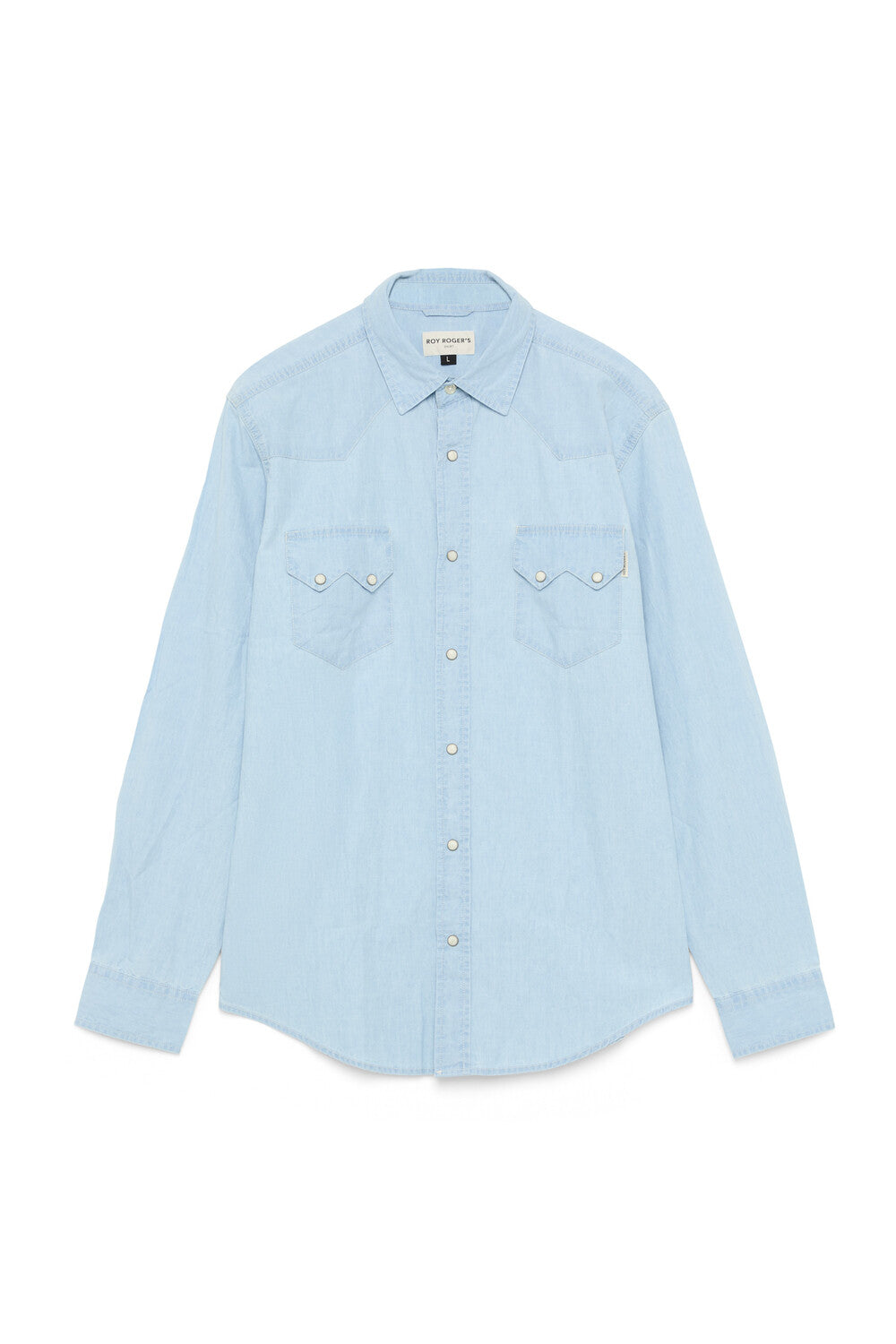 roy rogers camicia uomo western chambray indigo