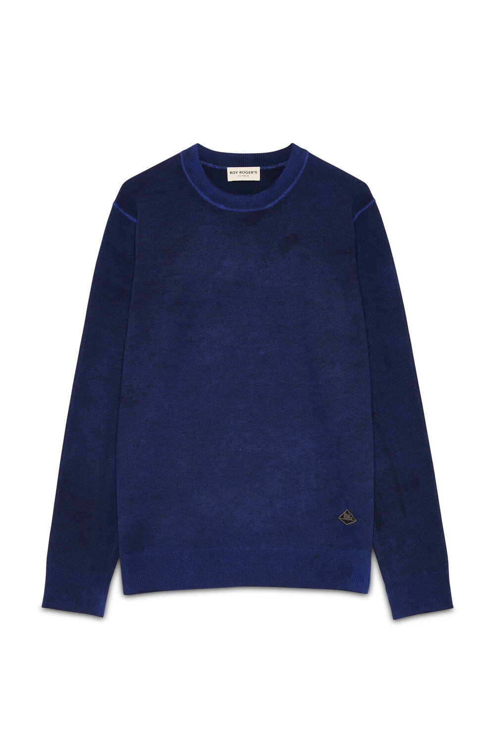 Roy Roger's maglia uomo Crew Neck MAN Merino wool printed.