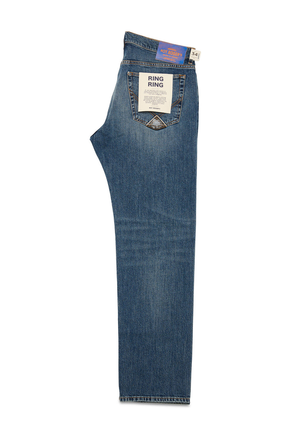 Roy Roger's JEANS uomo Cult Wide MAN Denim slub el. Ben