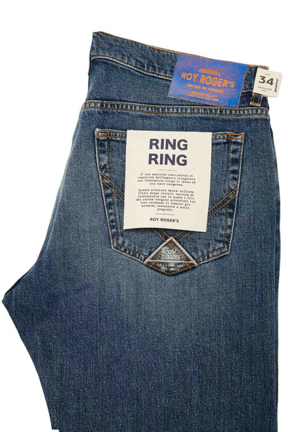 Roy Roger's JEANS uomo Cult Wide MAN Denim slub el. Ben
