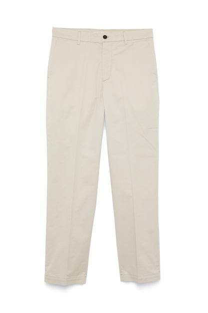 Roy Roger's Starck chino pantalone uomo in gabardina elasticizzata washed mastice regular fit