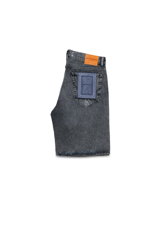 Bermuda Roy Roger’s RE-SEARCH denim black dettaglio laterale
