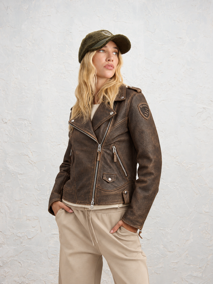 Blauer giacca in pelle Donna modello Lansville 26WBLDL01483-007734 30D - immagine 1