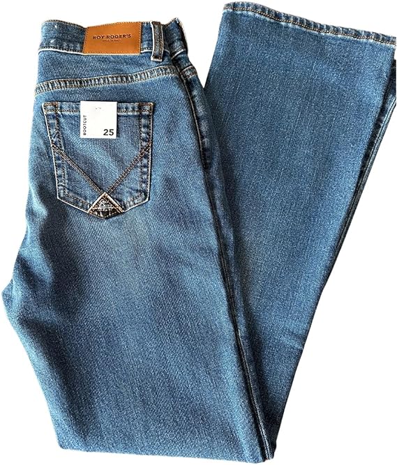 Jeans donna Roy Roger's Zandra bootcut in denim lavaggio medio