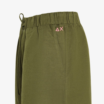 dettaglio logo fluo shorts sun68