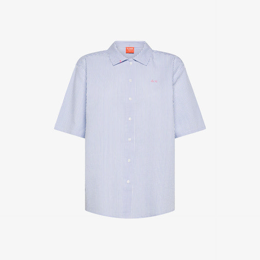 camicia donna sun68 righe bianco azzurro