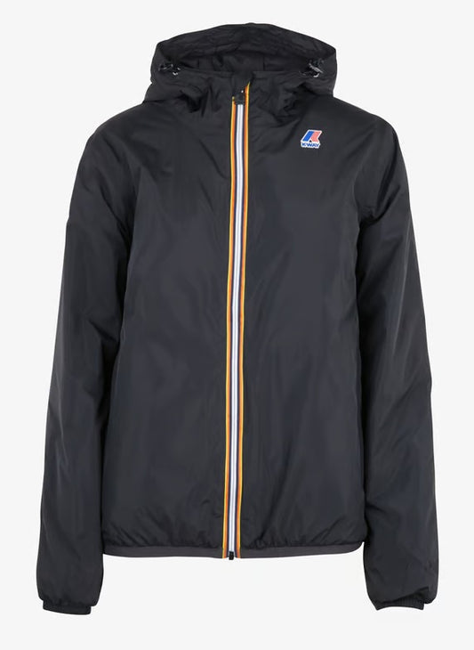 K-WAY Giubbino Uomo Intermedia Calda Unisex nero con Materiali Riciclati